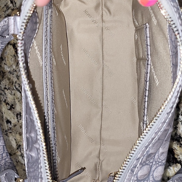 Brahmin Micaela Grey Tetra Satchel - Picture 8 of 16